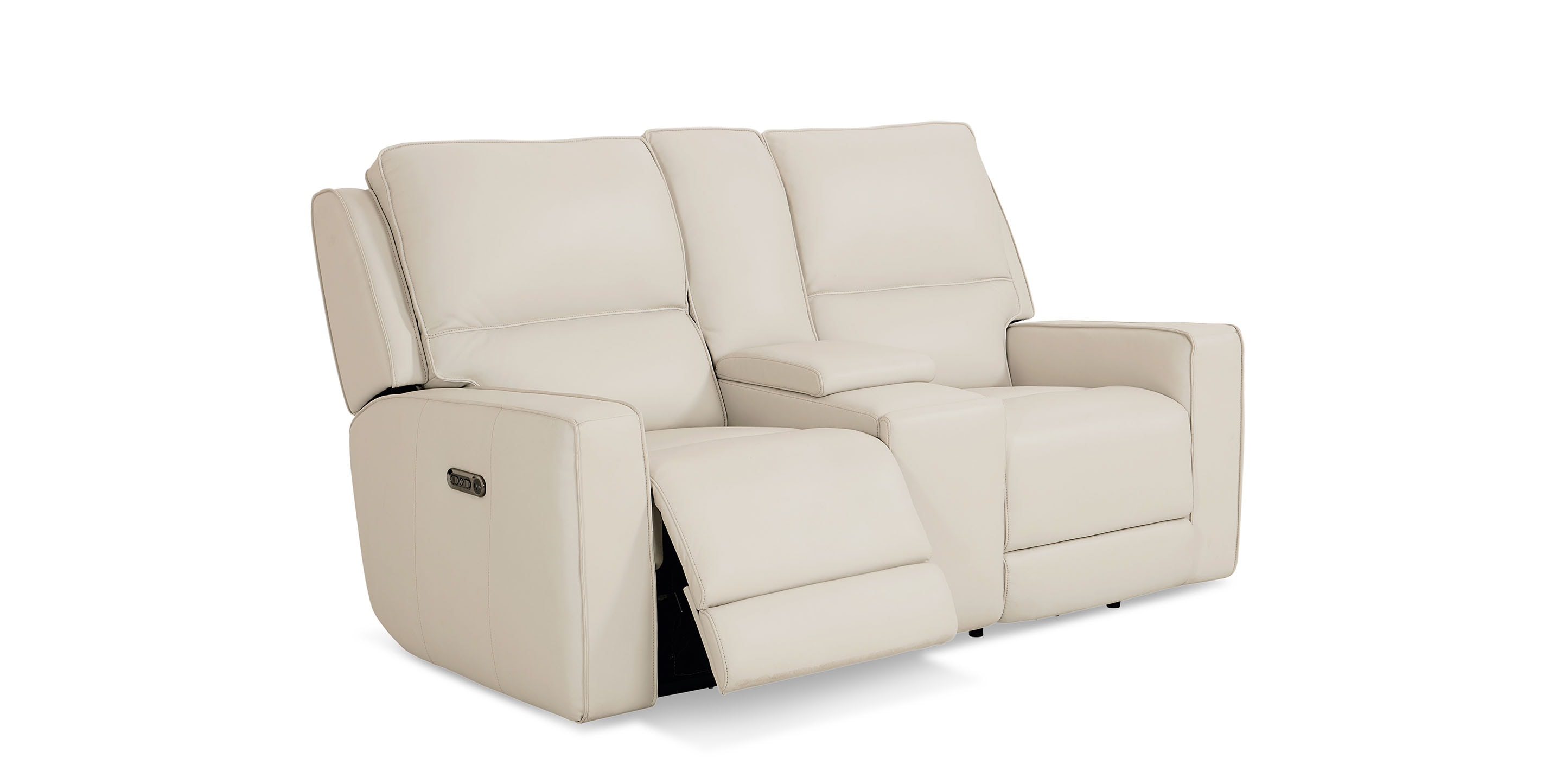 Raymond Leather Power Reclining Loveseat - Thumbnail 3