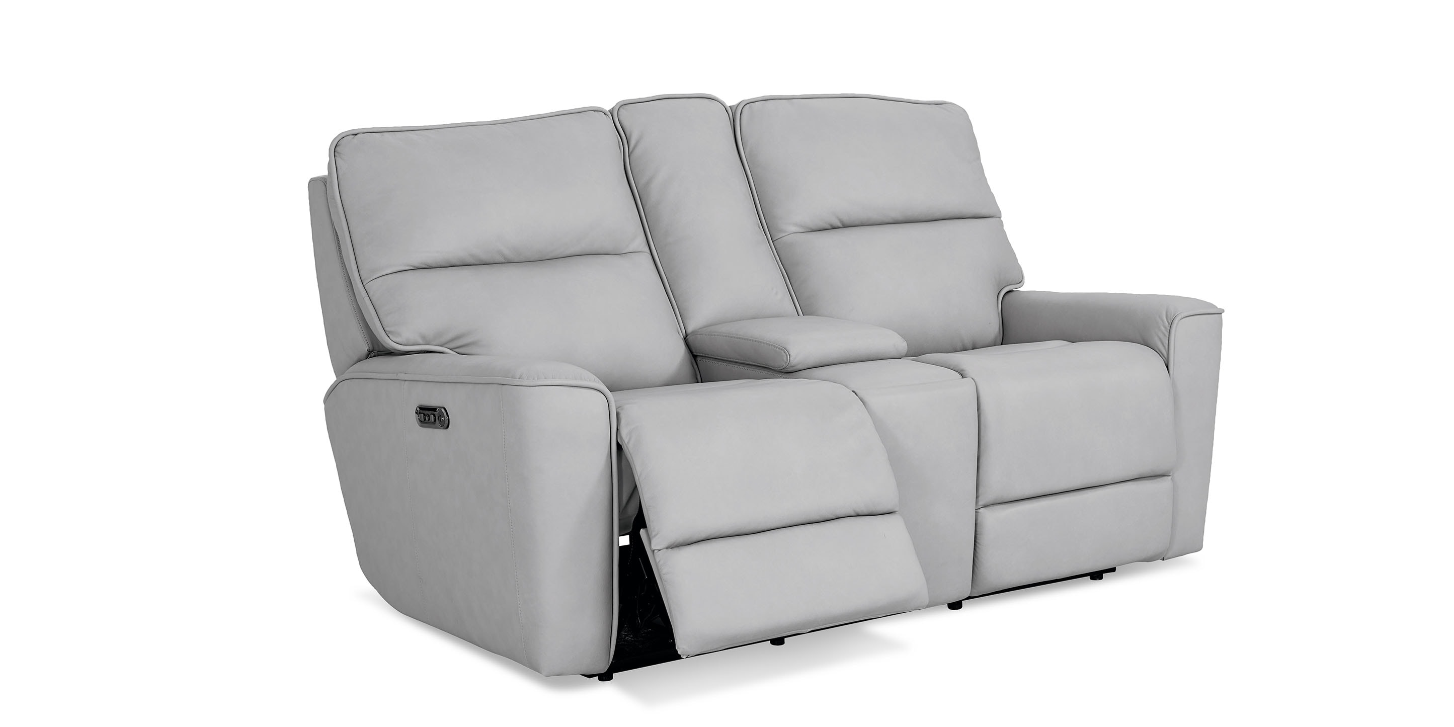 Kenneth Leather Power Reclining Loveseat - Thumbnail 3