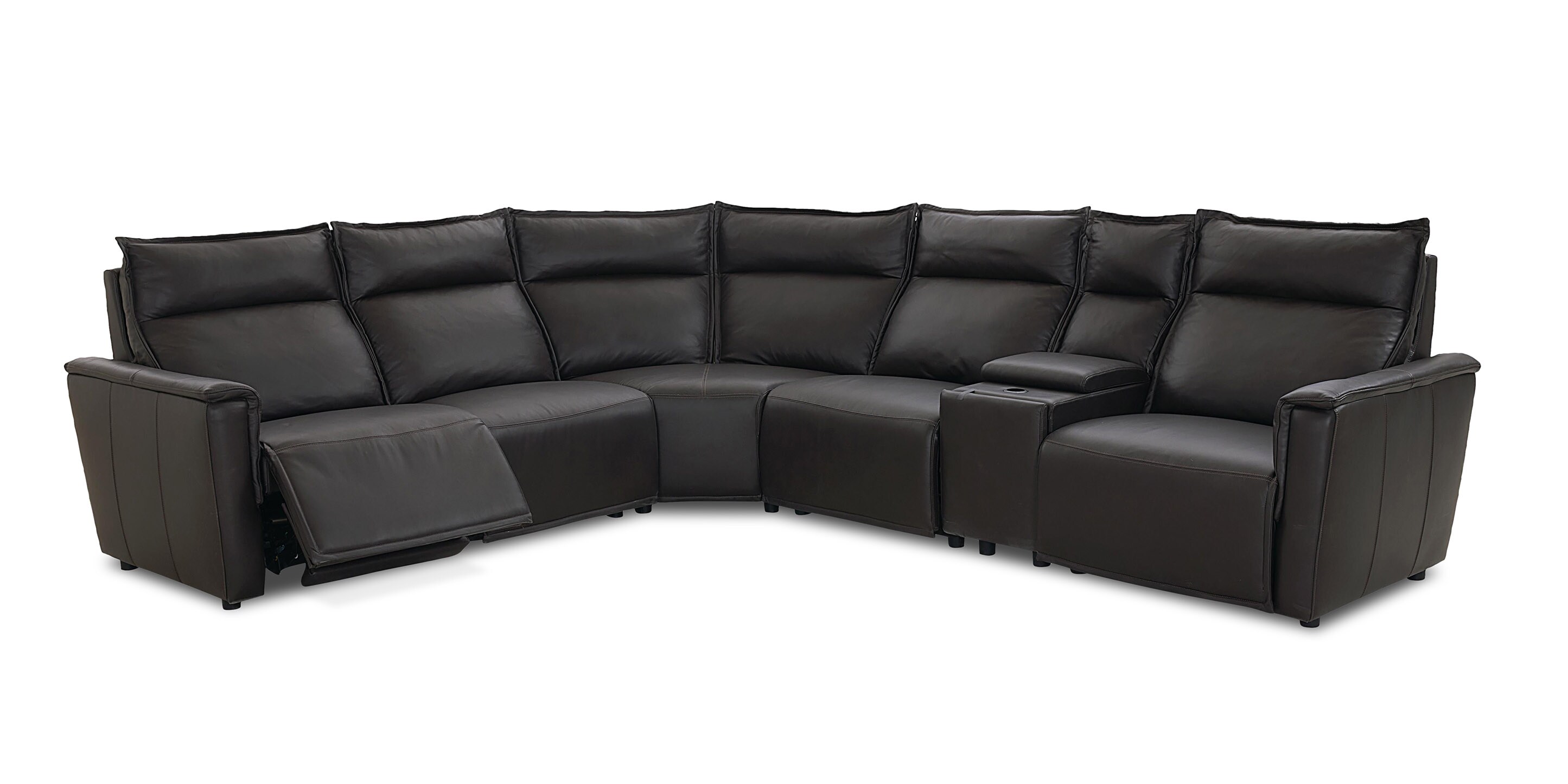 Chauncey Leather Power Reclining Sectional - Thumbnail 2