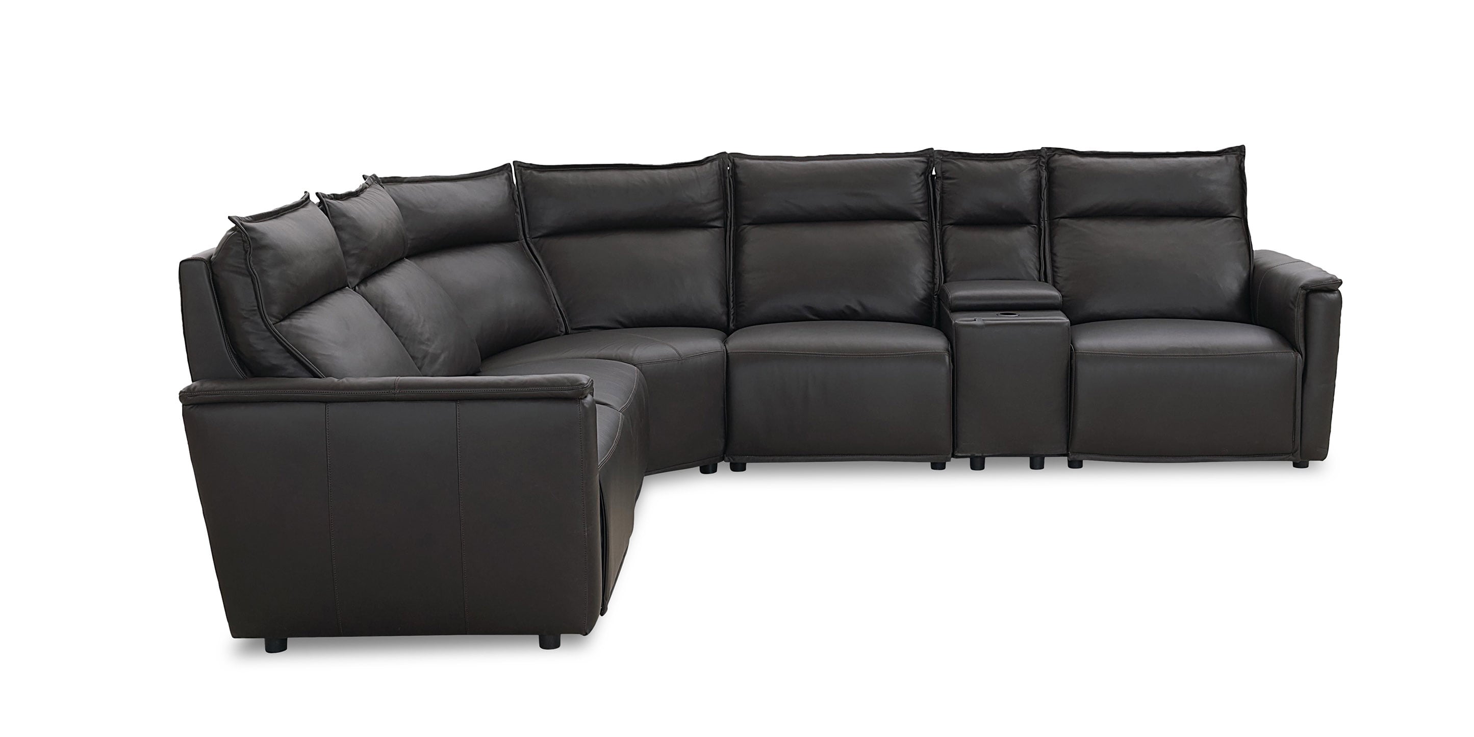 Chauncey Leather Power Reclining Sectional