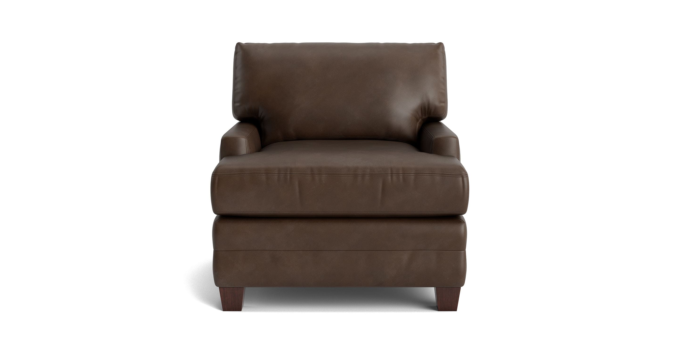 Carolina Leather Track Arm Accent Chair - Thumbnail 4