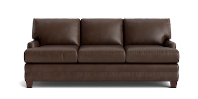 Carolina Leather Track Arm Sofa with T-Cushion