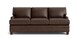 Leather Track Arm Queen Sleeper
