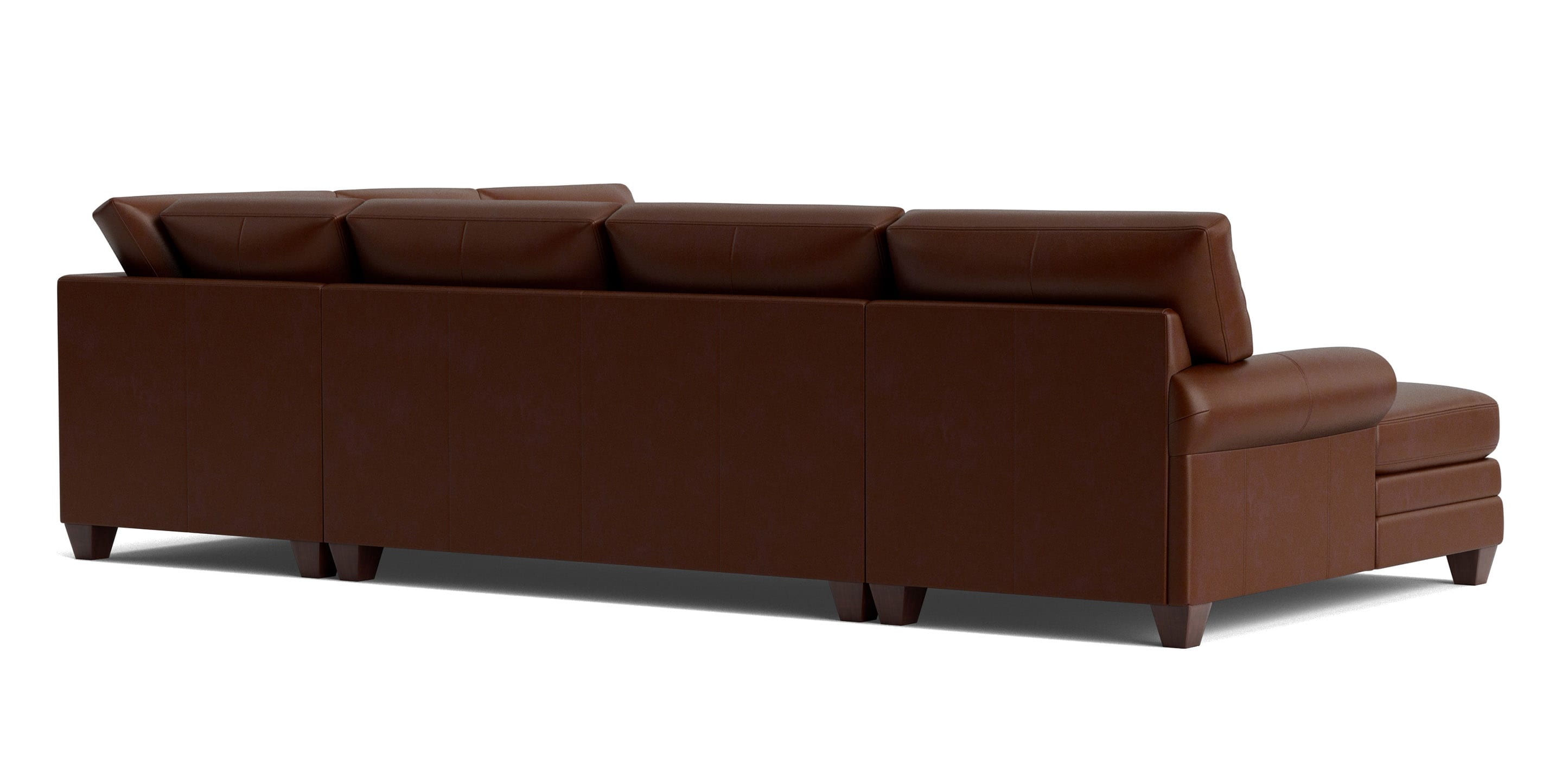 Carolina Leather Track Arm U-Shaped Sectional - Thumbnail 2