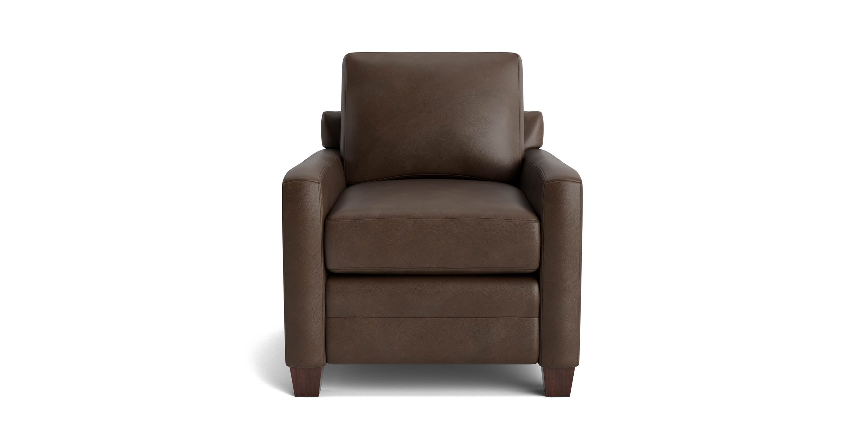 Carolina Leather Track Arm Accent Chair