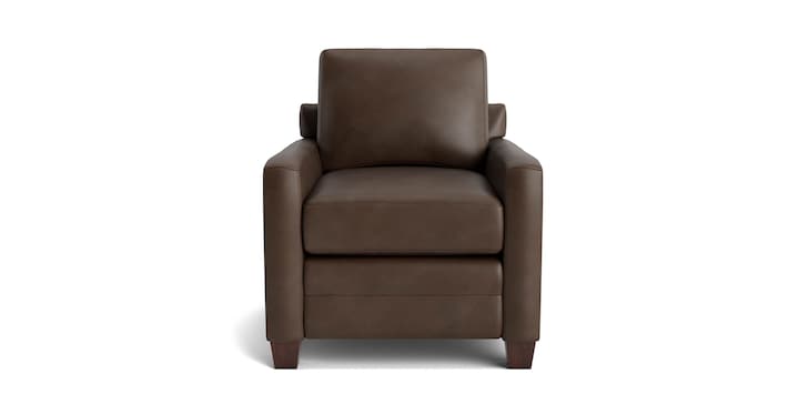 Leather Thin Track Arm Chair image number 0