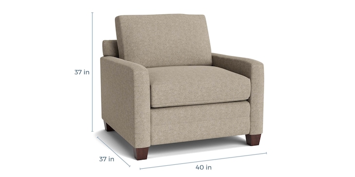 Thin Track Arm Chair and a Half image number 3