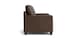 Leather Thin Track Arm Loveseat