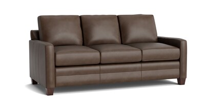 Carolina Leather Track Arm Sofa