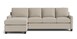 Thin Track Arm L Chaise Sectional