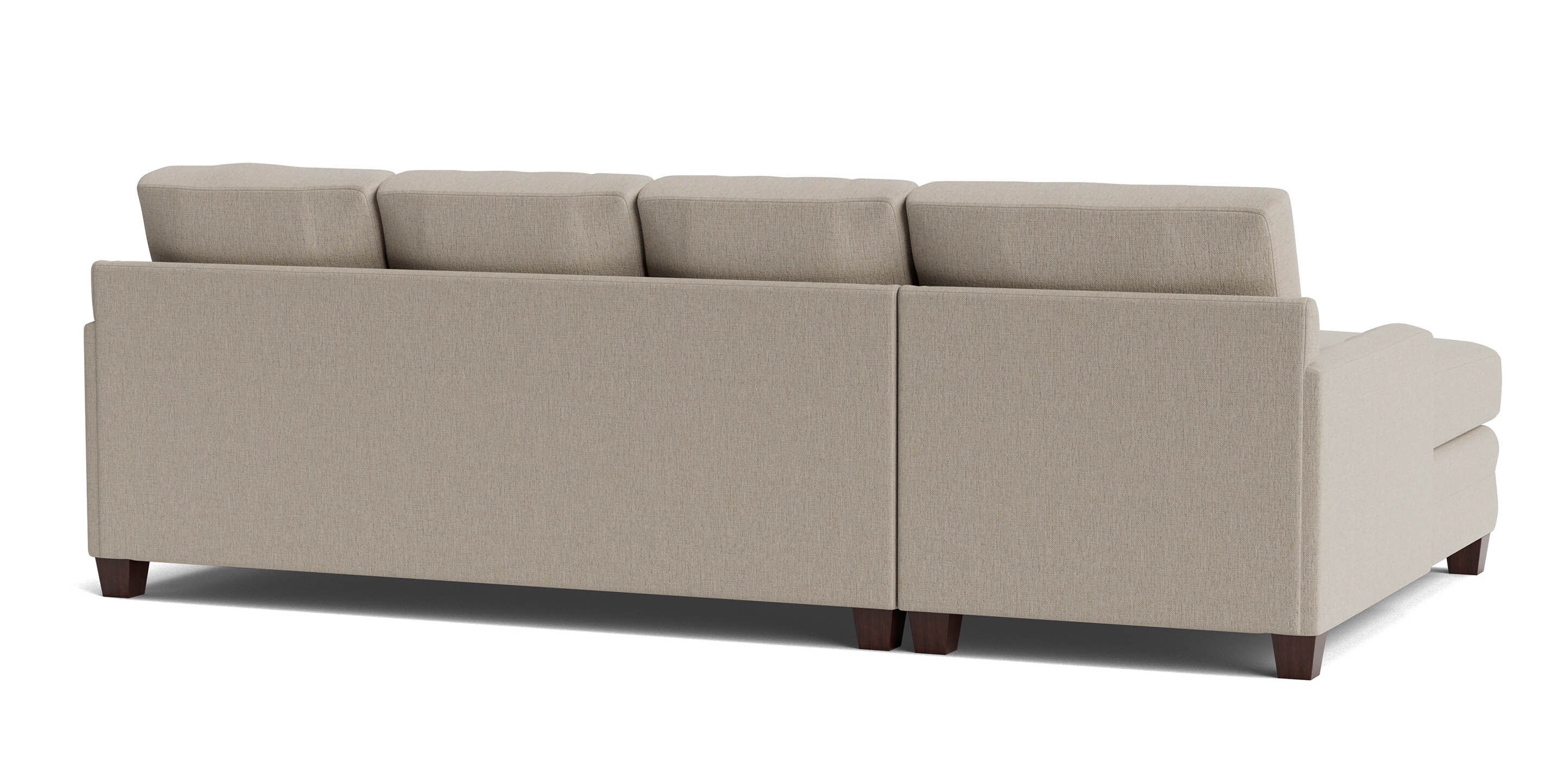 Carolina Track Arm Chaise Sectional - Thumbnail 4
