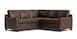 Leather Thin Track Arm L Sectional