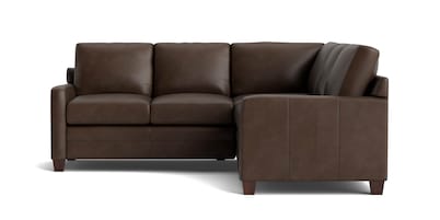 Carolina Leather Track Arm L-Shaped Sectional
