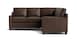 Leather Thin Track Arm L Sectional