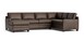 Leather Thin Track Arm U Sectional