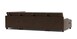Leather Thin Track Arm U Sectional