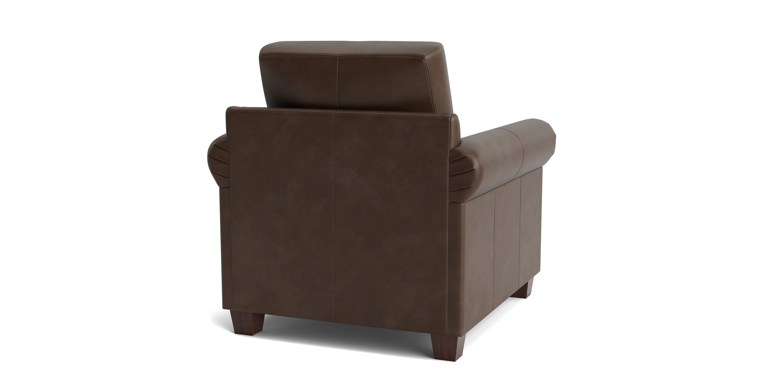 Carolina Leather Panel Arm Chair - Thumbnail 4