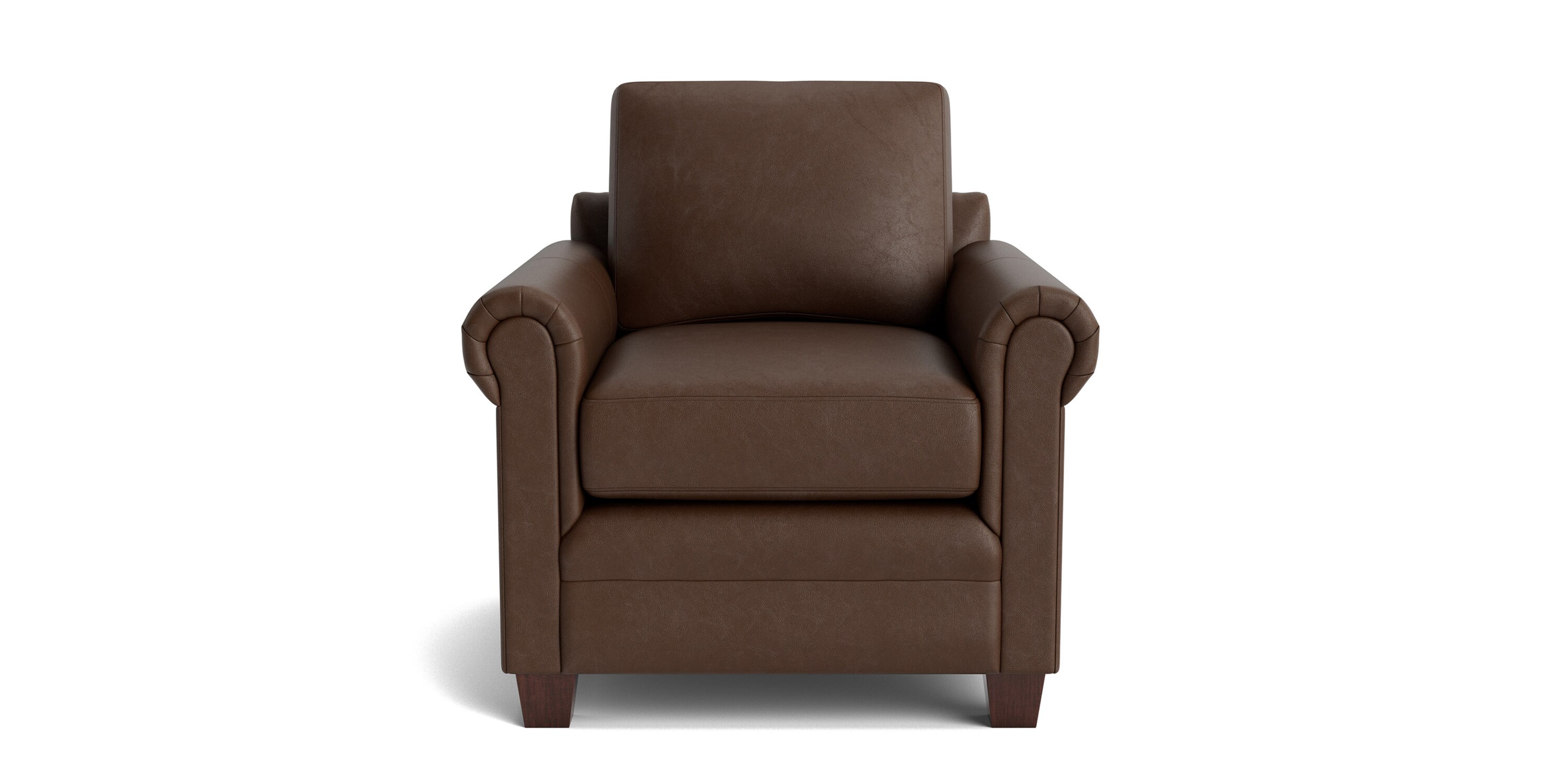 Carolina Leather Panel Arm Chair 388712L58