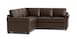 Leather Panel Arm L-Shaped Sectional