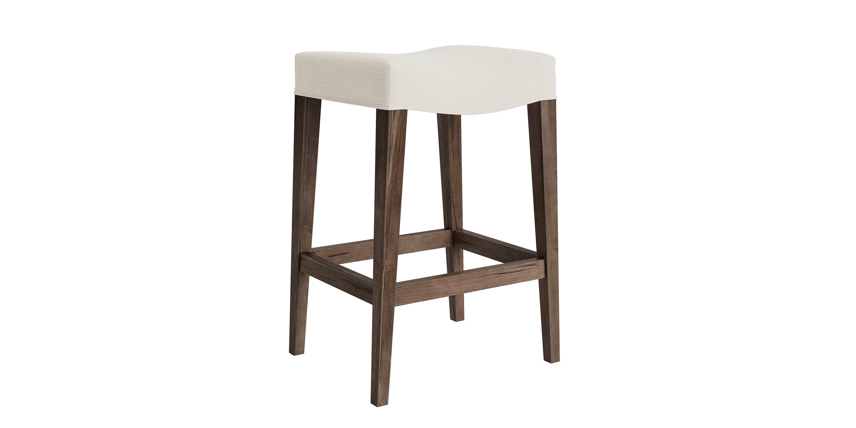 Maple Fabric Saddle Stool | Bassett Furniture