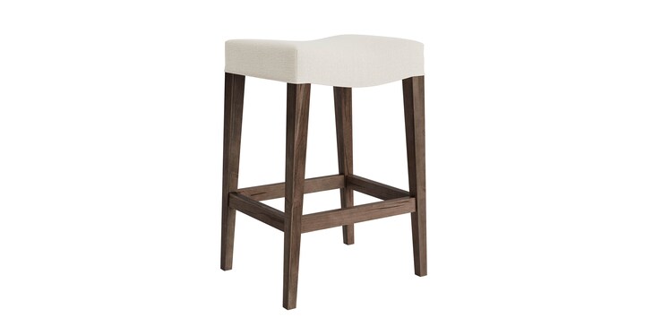 Maple Fabric Saddle Stool image number 0