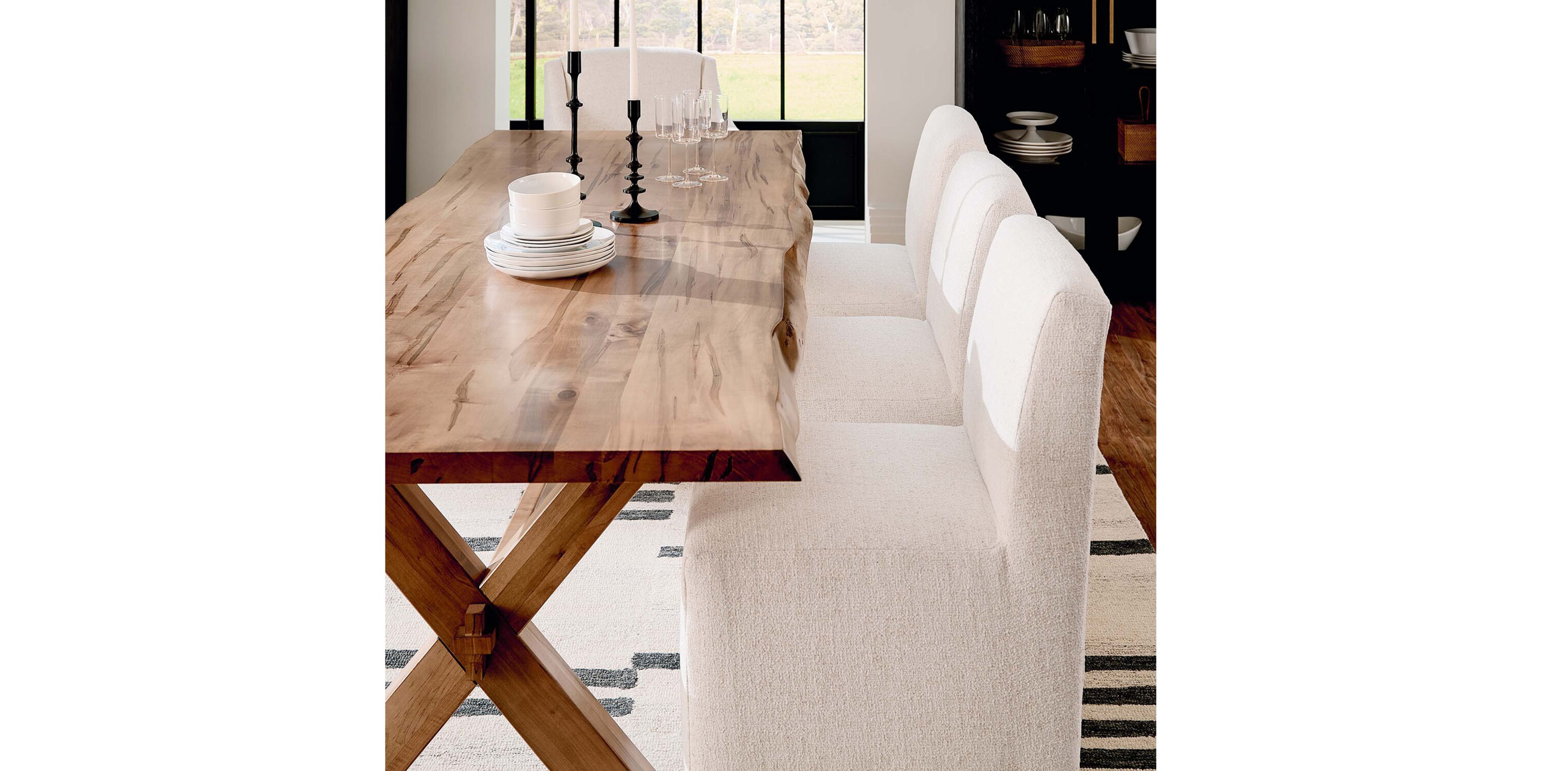 Upholstered Dining Chairs with Swivels and Casters | Bassett Furniture