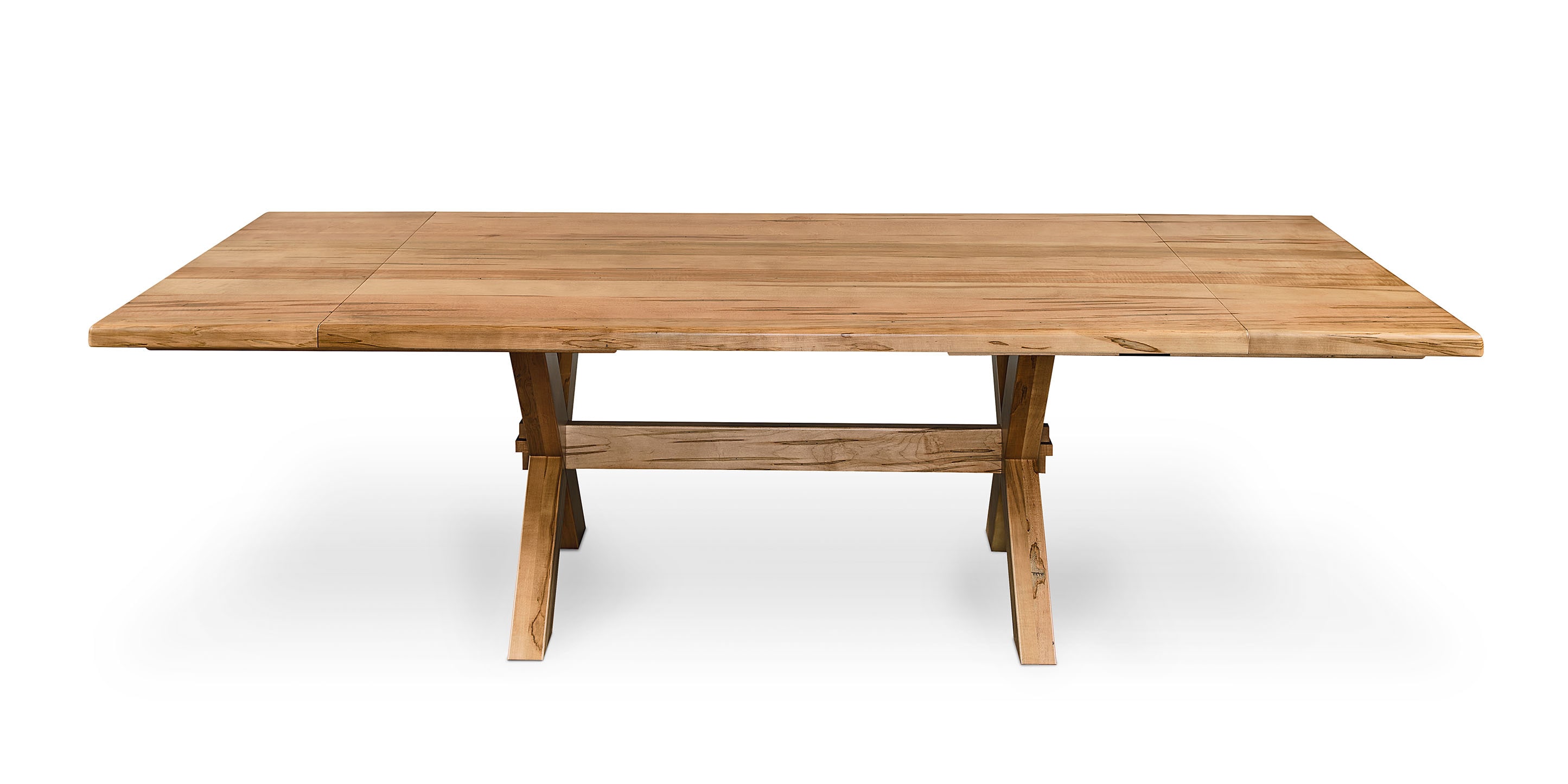 Bench Made Crossbuck Live Edge Rectangle Dining Table