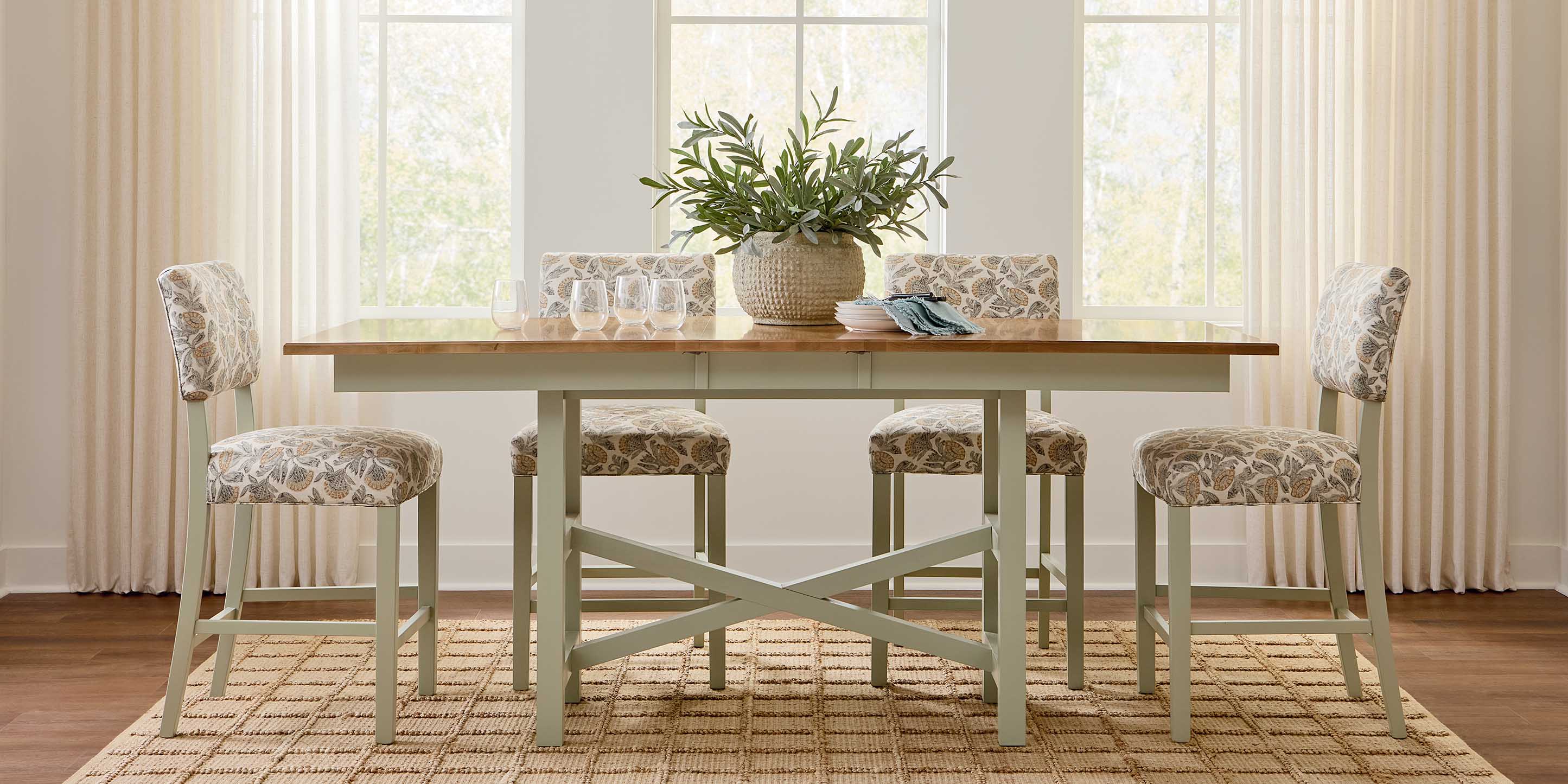 Hideaway Collection - Extendable Solid Wood Dining Tables and