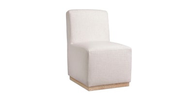 Banks Upholstered Dining Chair with Casters