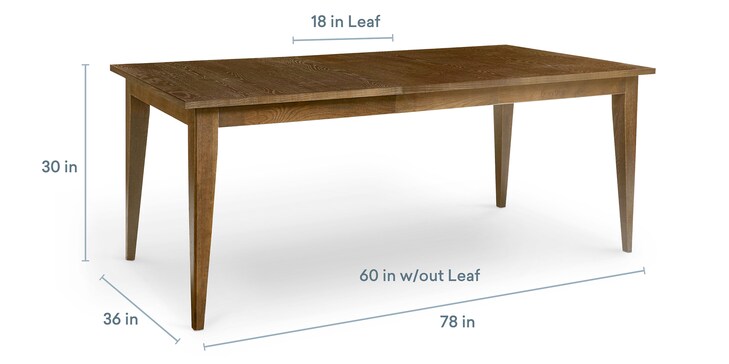 Oak Rectangle Leaf Table image number 2