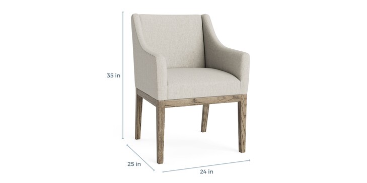 Oak Uph Arm Chair image number 3