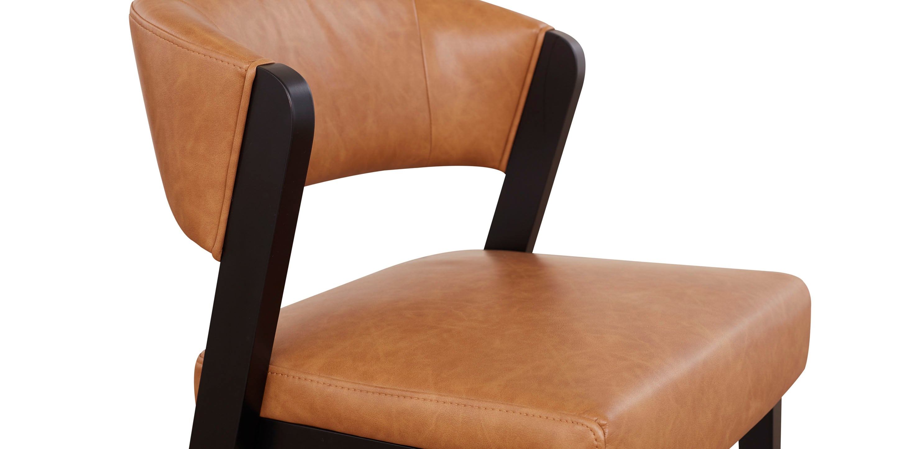 Asher Upholstered Faux Leather Dining Chair