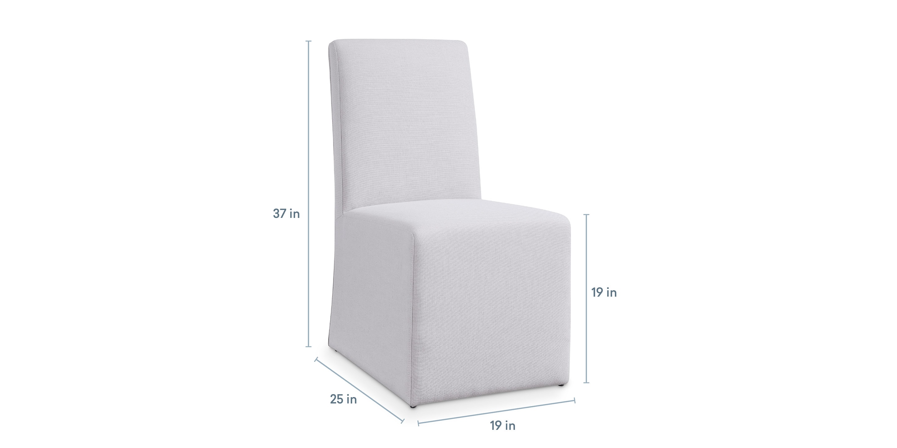 Cameron Upholstered Dining Chair with Casters - Thumbnail 4