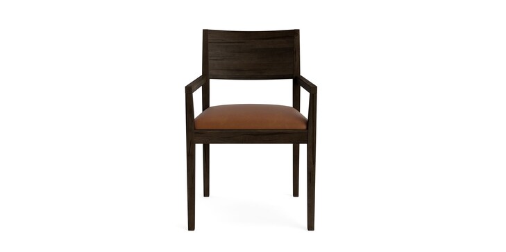 Maple Leather Arm Chair image number 1