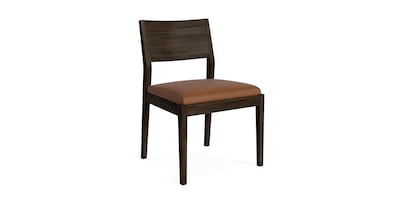 Myers Dining Side Chair with Leather Upholstered Seat