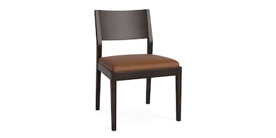 Myers Dining Side Chair with Leather Upholstered Seat