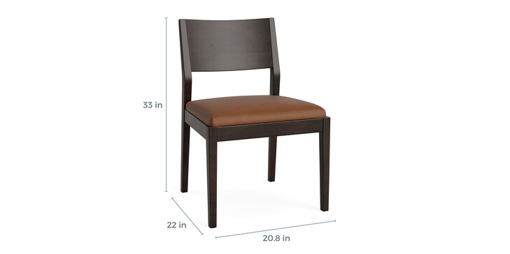 Maple Leather Side Chair image number 3