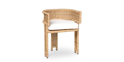 Catalina Woven Barrel Back Accent Chair