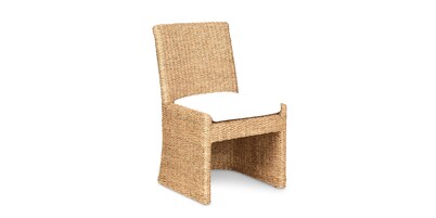 Catalina Woven Square Back Dining Side Chair