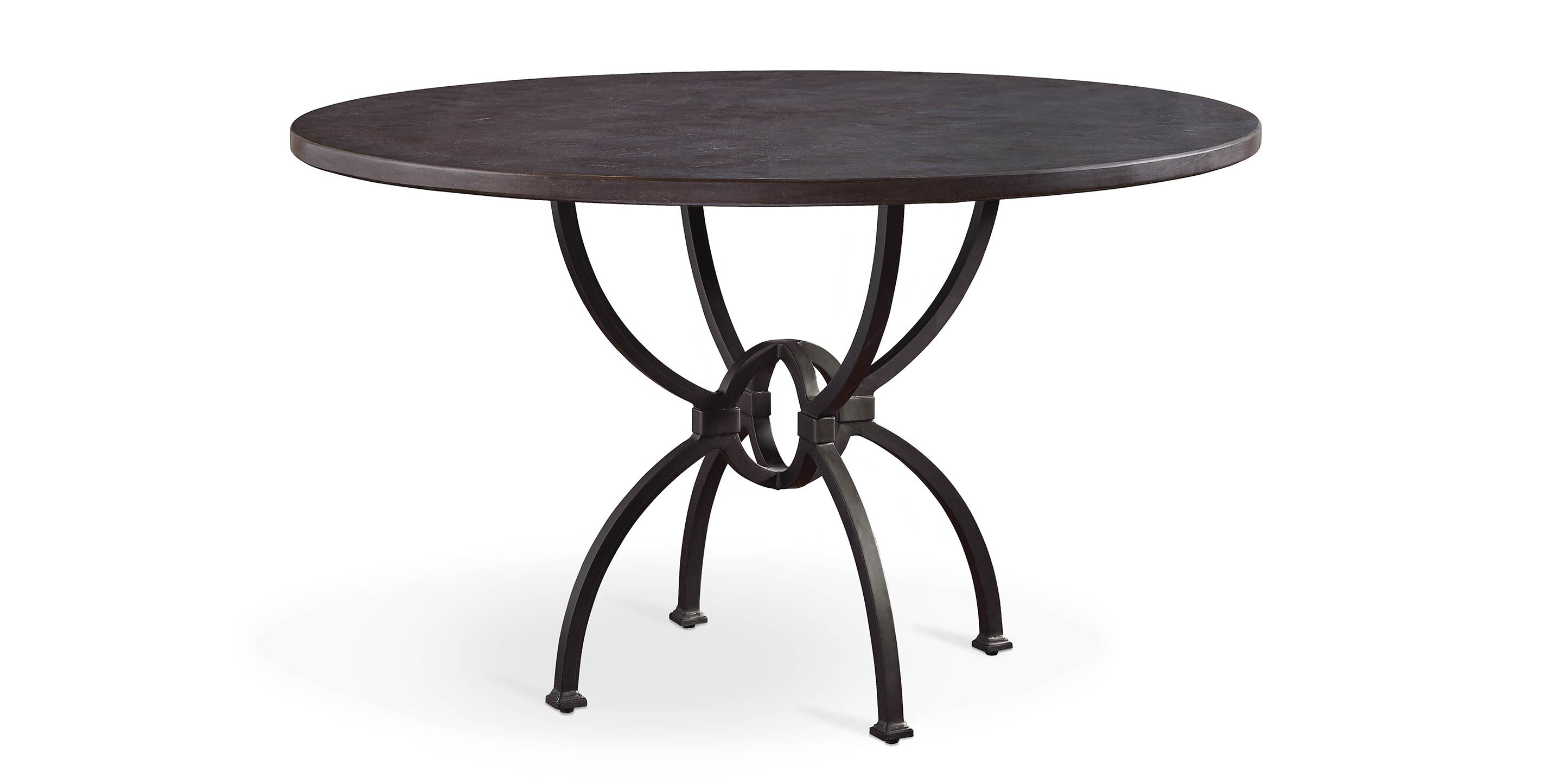Atlas blue stone round dining table