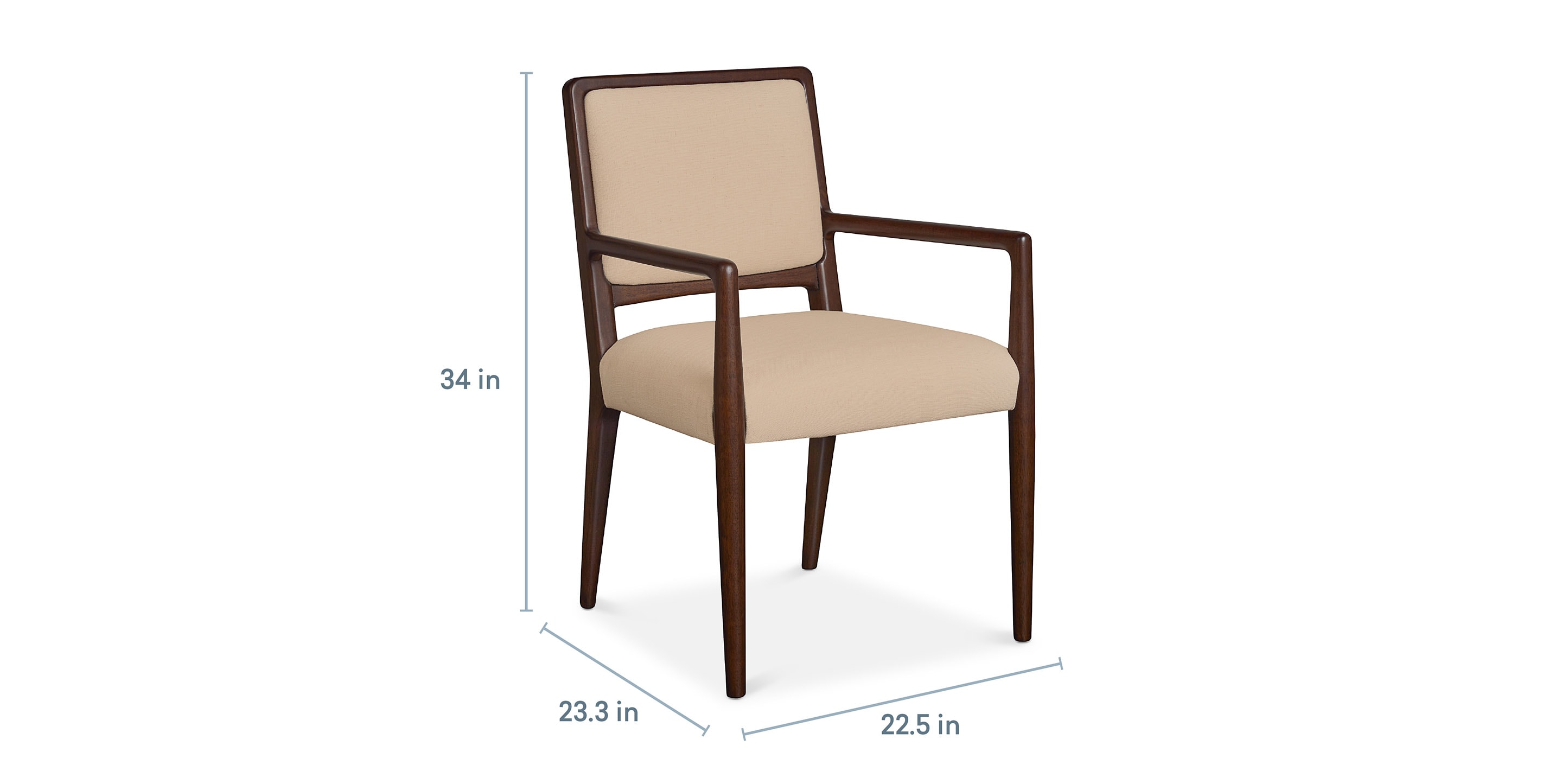 Copenhagen Upholstered Dining Chair - Thumbnail 4