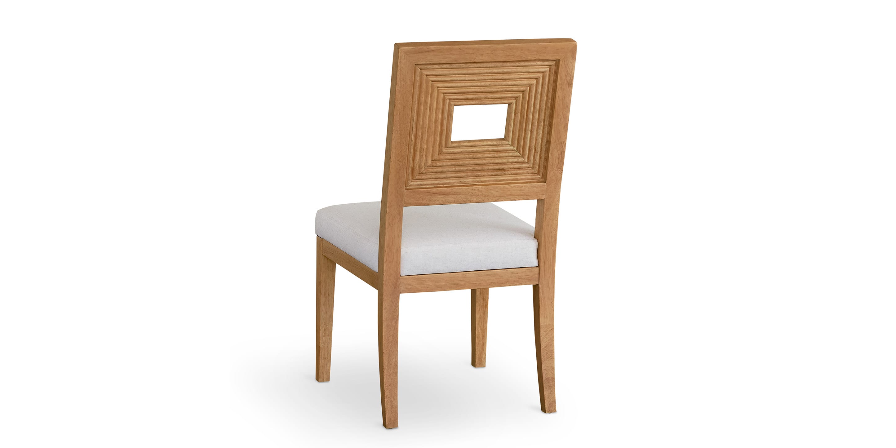 Newbury Open Back Side Chair with Upholstered Seat - Thumbnail 3