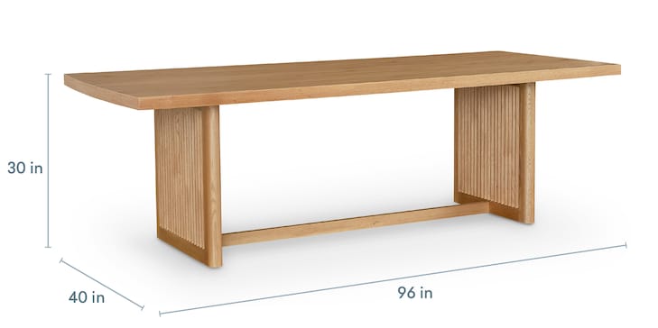 Coved Dining Table Coved Base image number 4