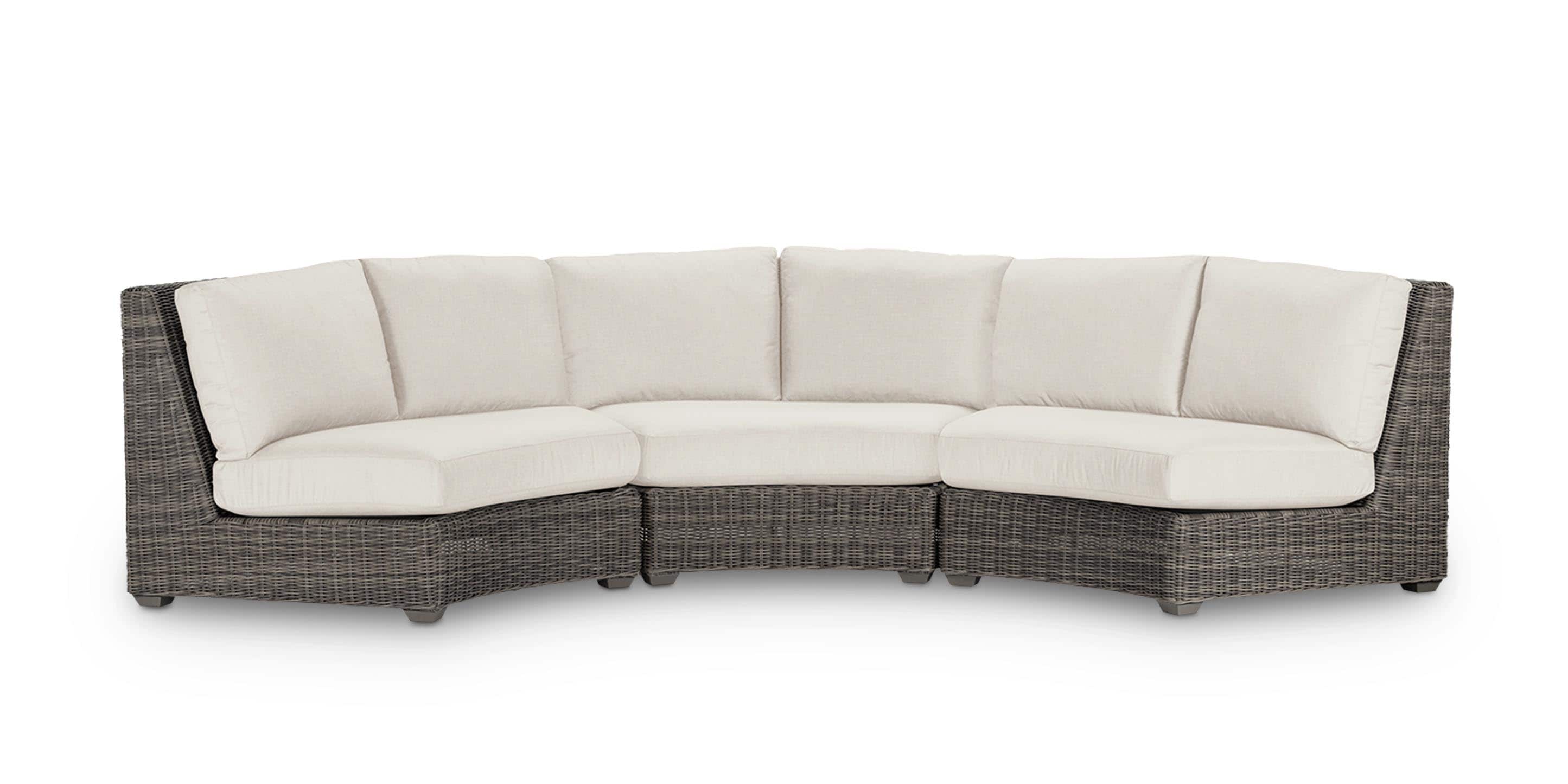 3 piece curved sectional | Bassett Furniture