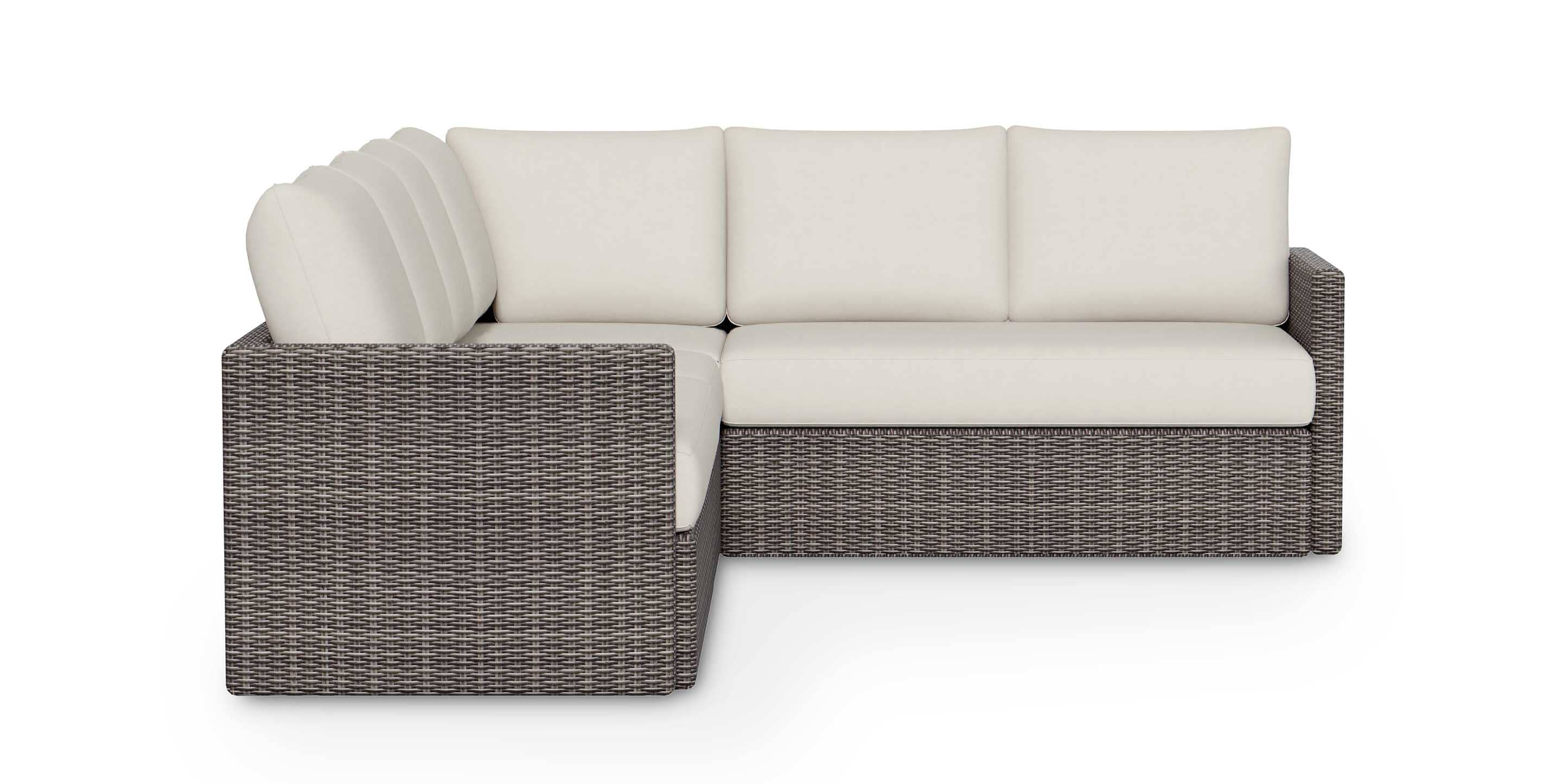 Ashford Outdoor L-Shaped Sectional - Thumbnail 2