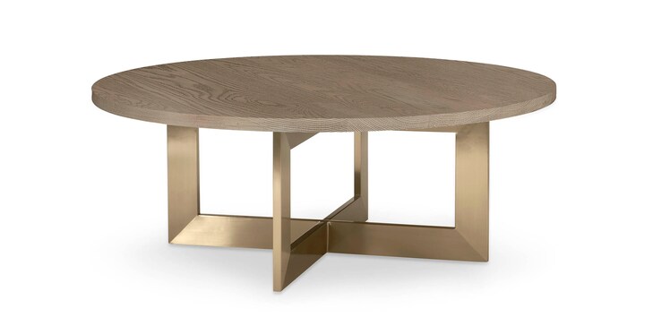 Andover Oak Round Cocktail Table image number 0