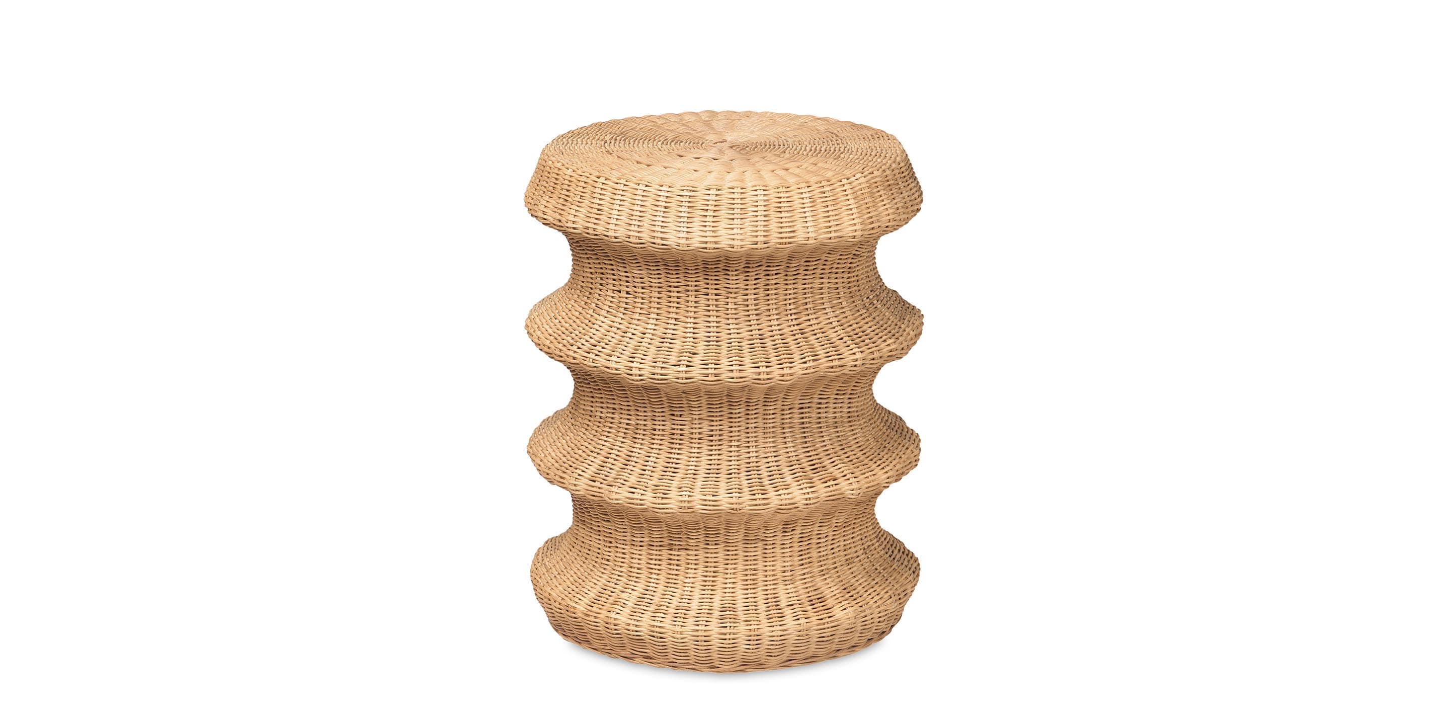 Catalina Wicker Drink Table | Bassett Furniture