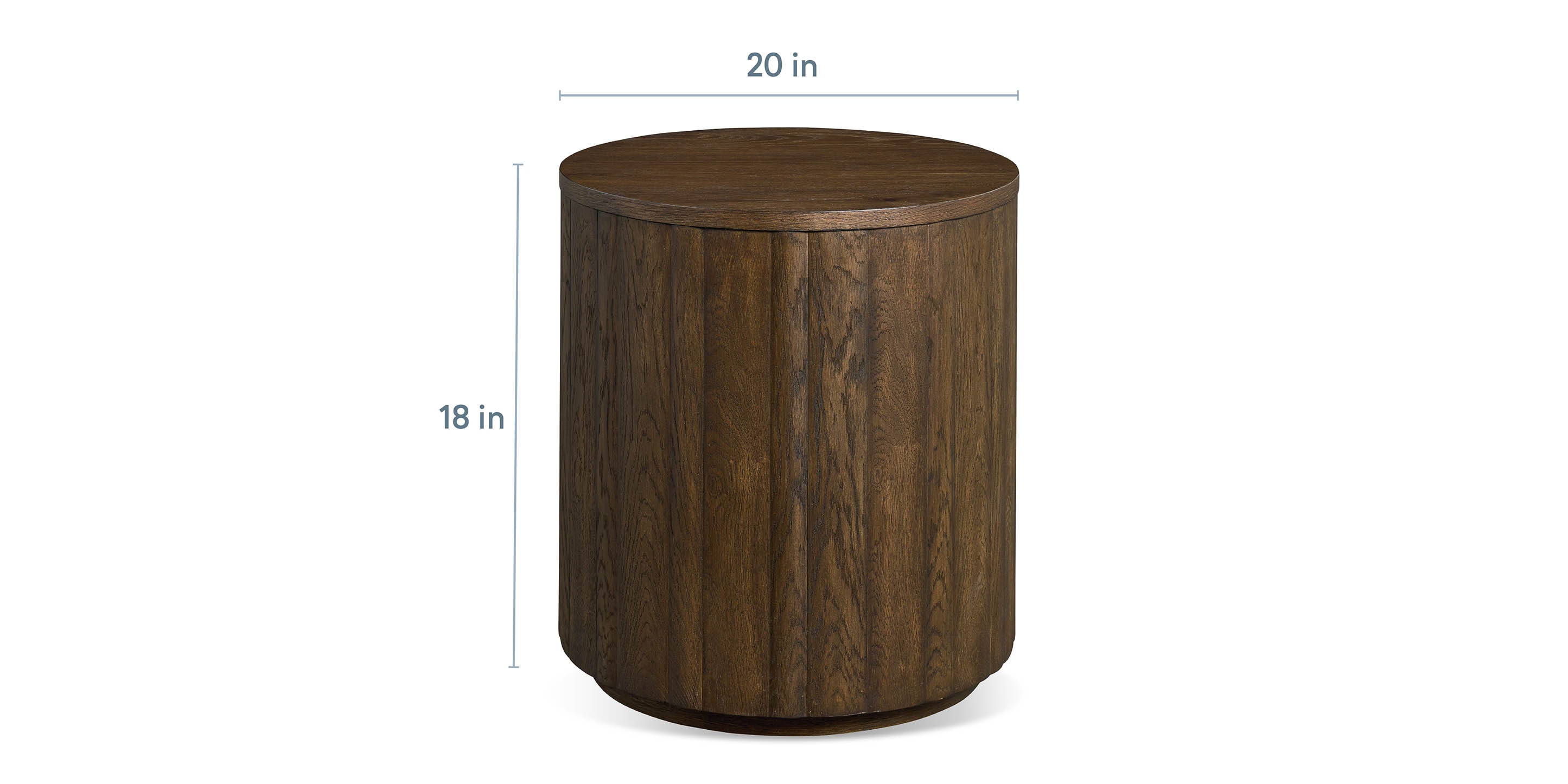 Andora Round Plinth End Table - Thumbnail 2