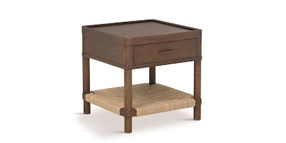 Montauk Woven End Table with Drawer