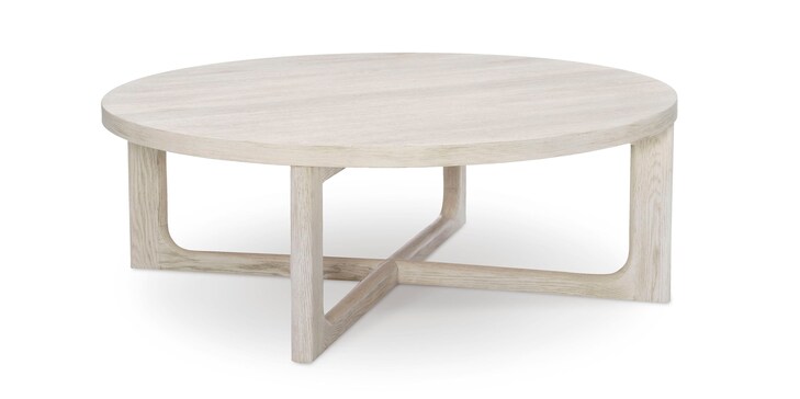 48" Oak Round Cocktail Table image number 0